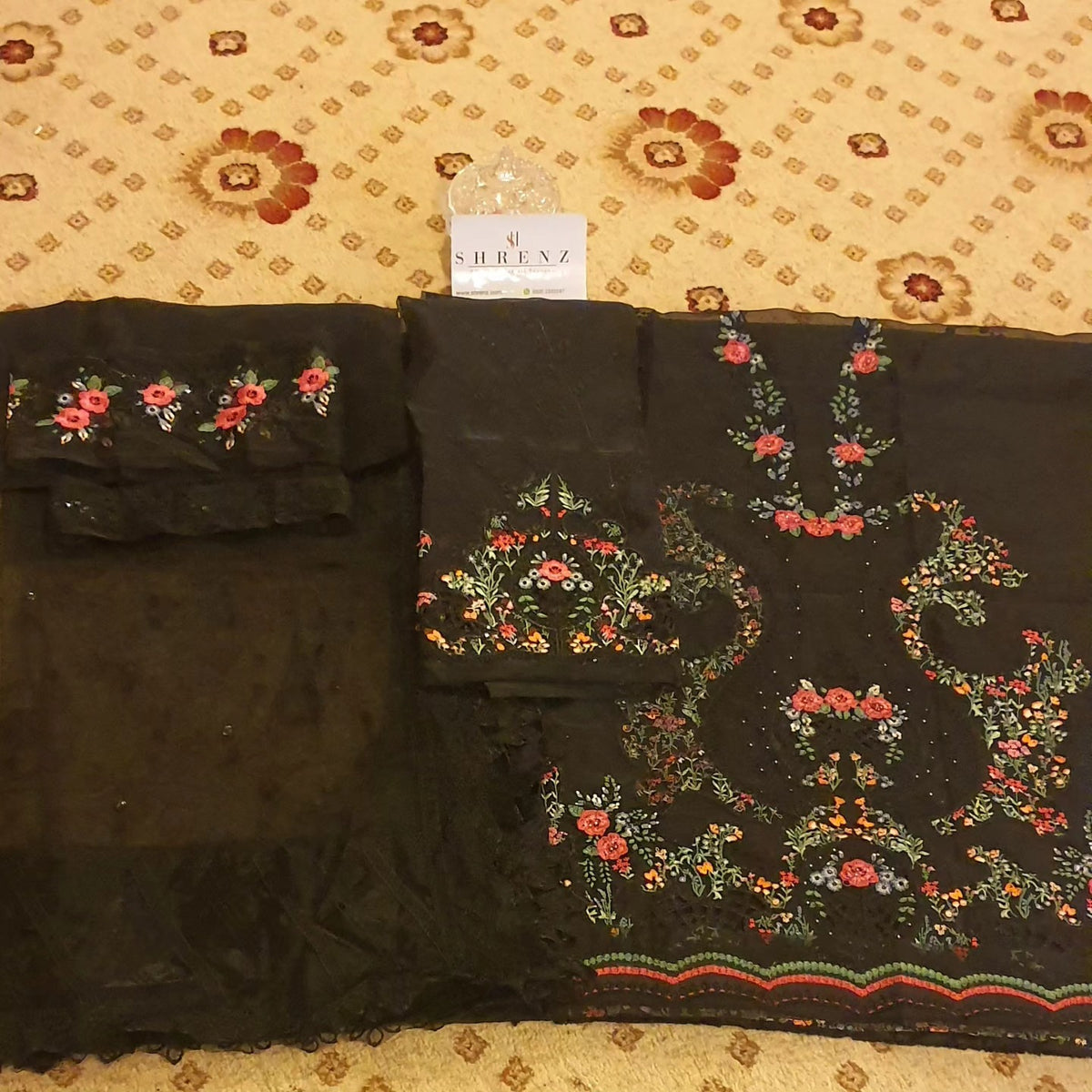 Maria B Black Fancy Lawn Collection Replica