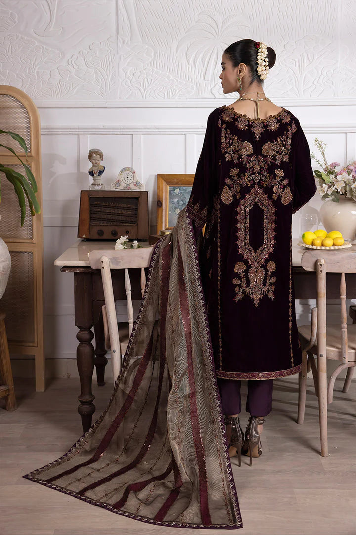 Iznik Maroon Formal Collection Velvet Replica