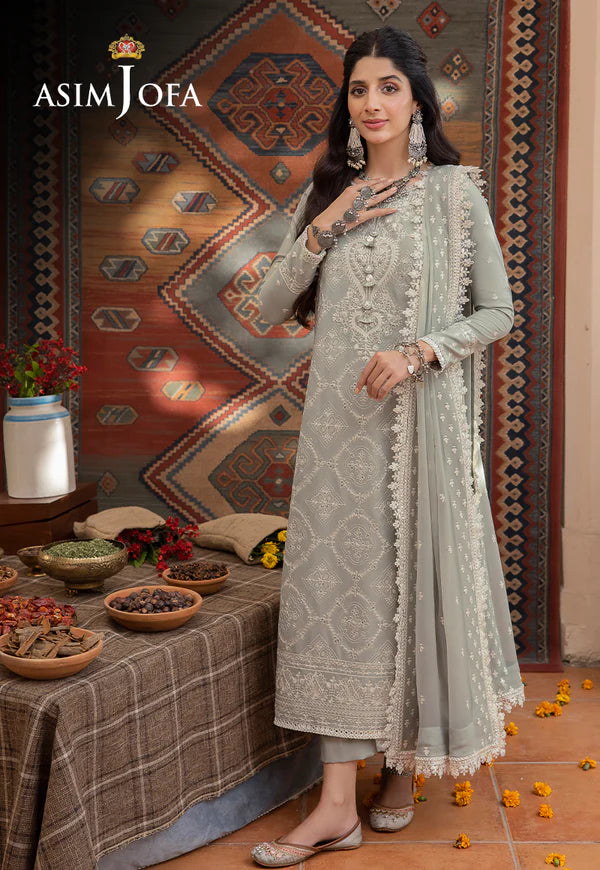 Asim Jofa Pistachio Formal Collection Chiffon Replica