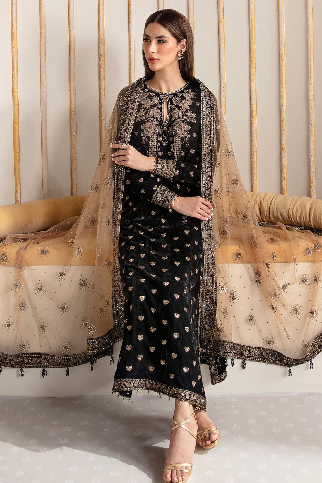 Jazmin Black Formal Collection Velvet Replica