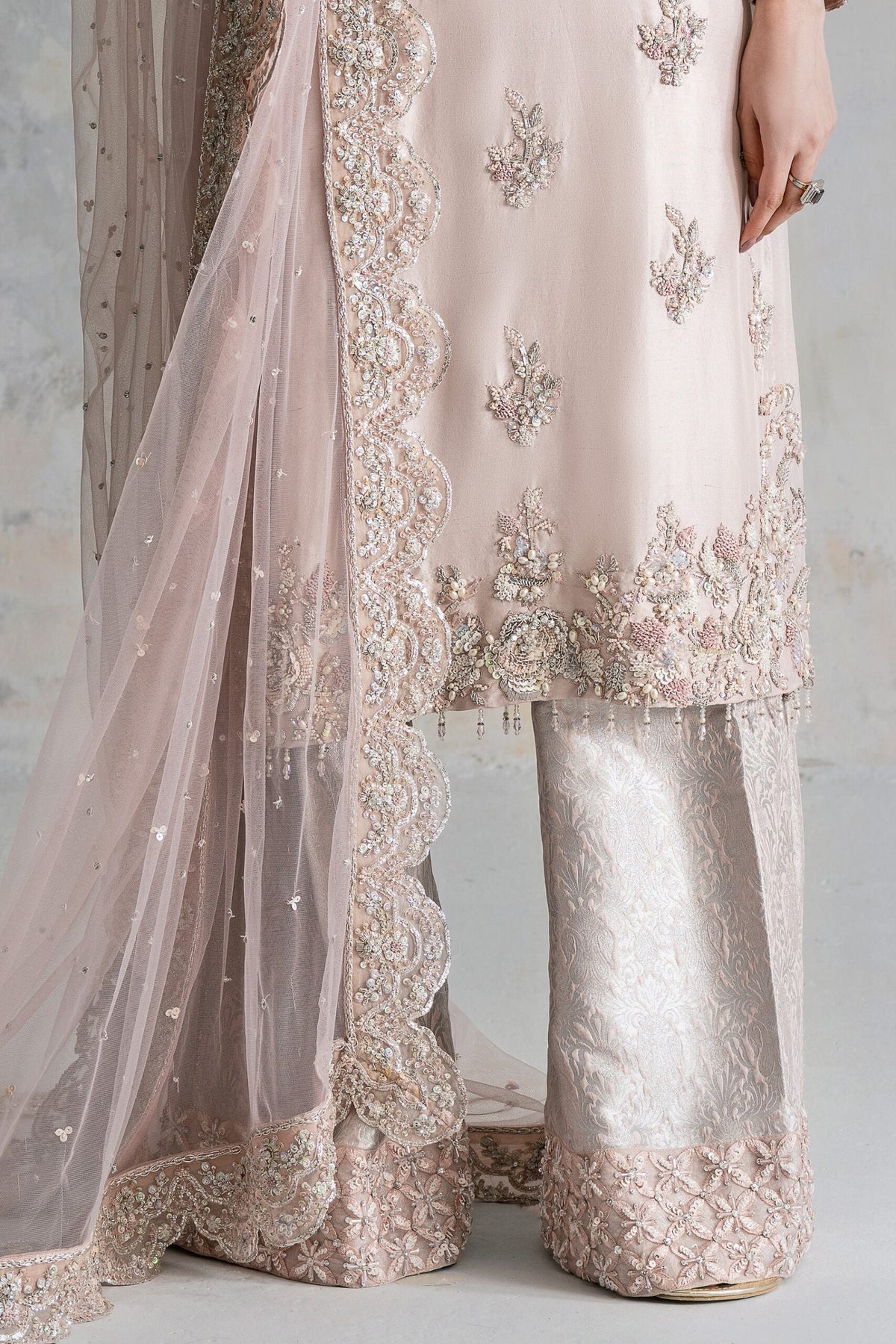 Ammara Khan Pink Formal Collection Organza Replica