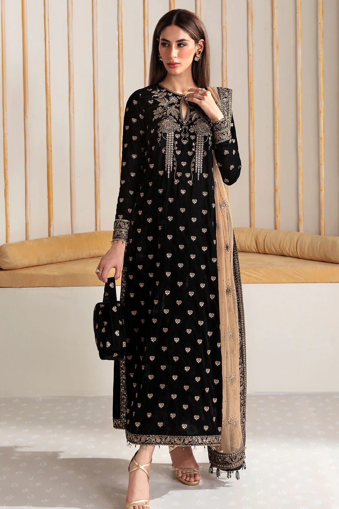 Jazmin Black Formal Collection Velvet Replica