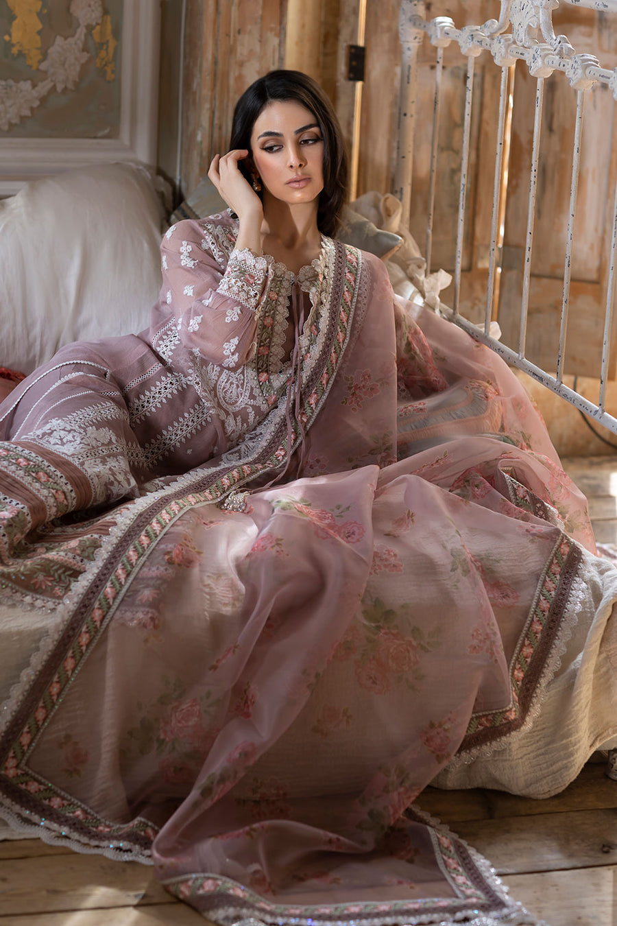 Sobia Nazir Pink Luxury Lawn Collection Replica