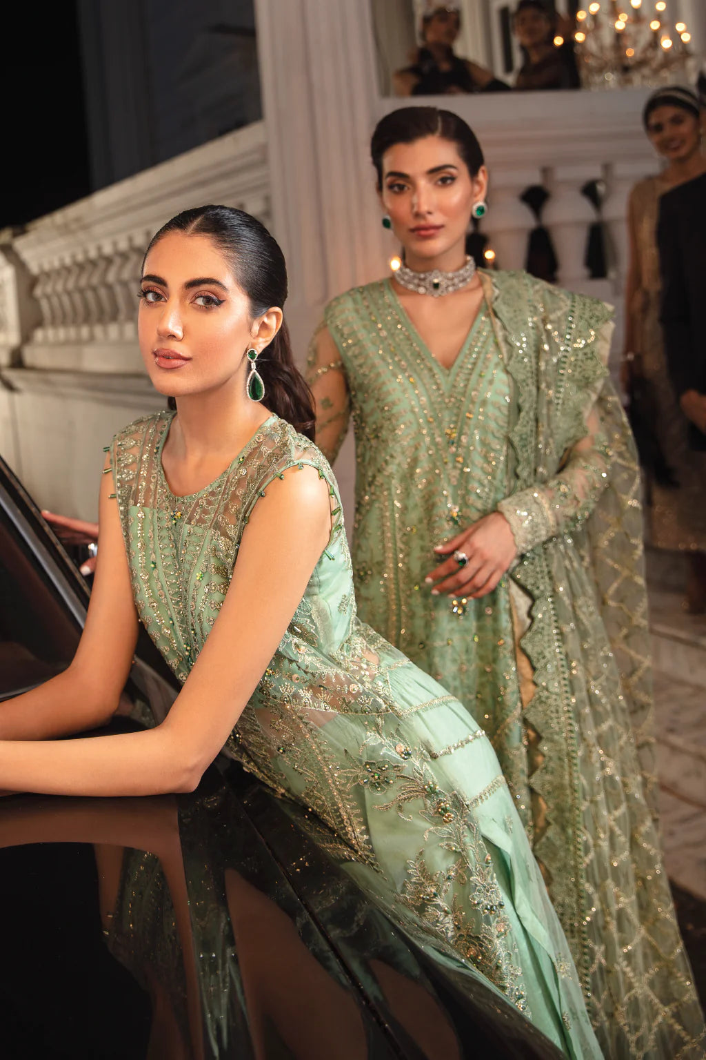 Iznik Green Exclusive Formal Collection Net Replica