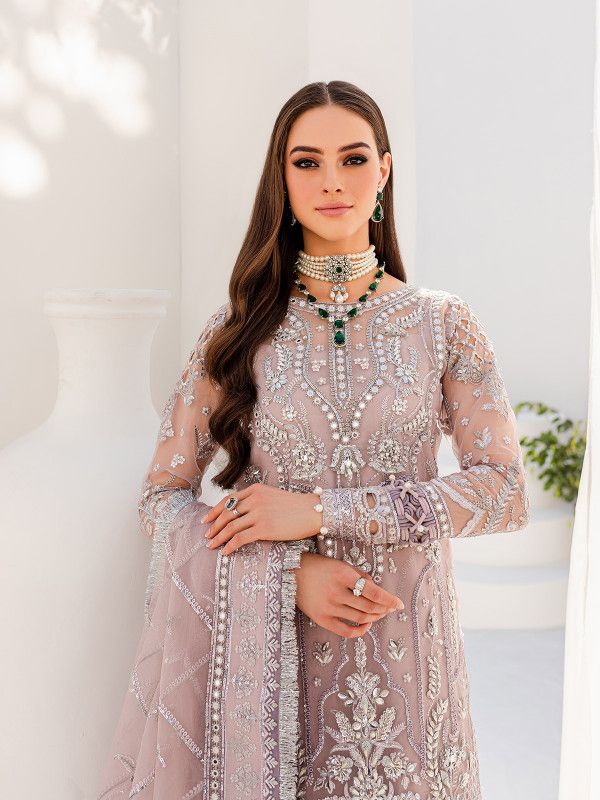 Gulaal Peach Formal Collection Net Replica