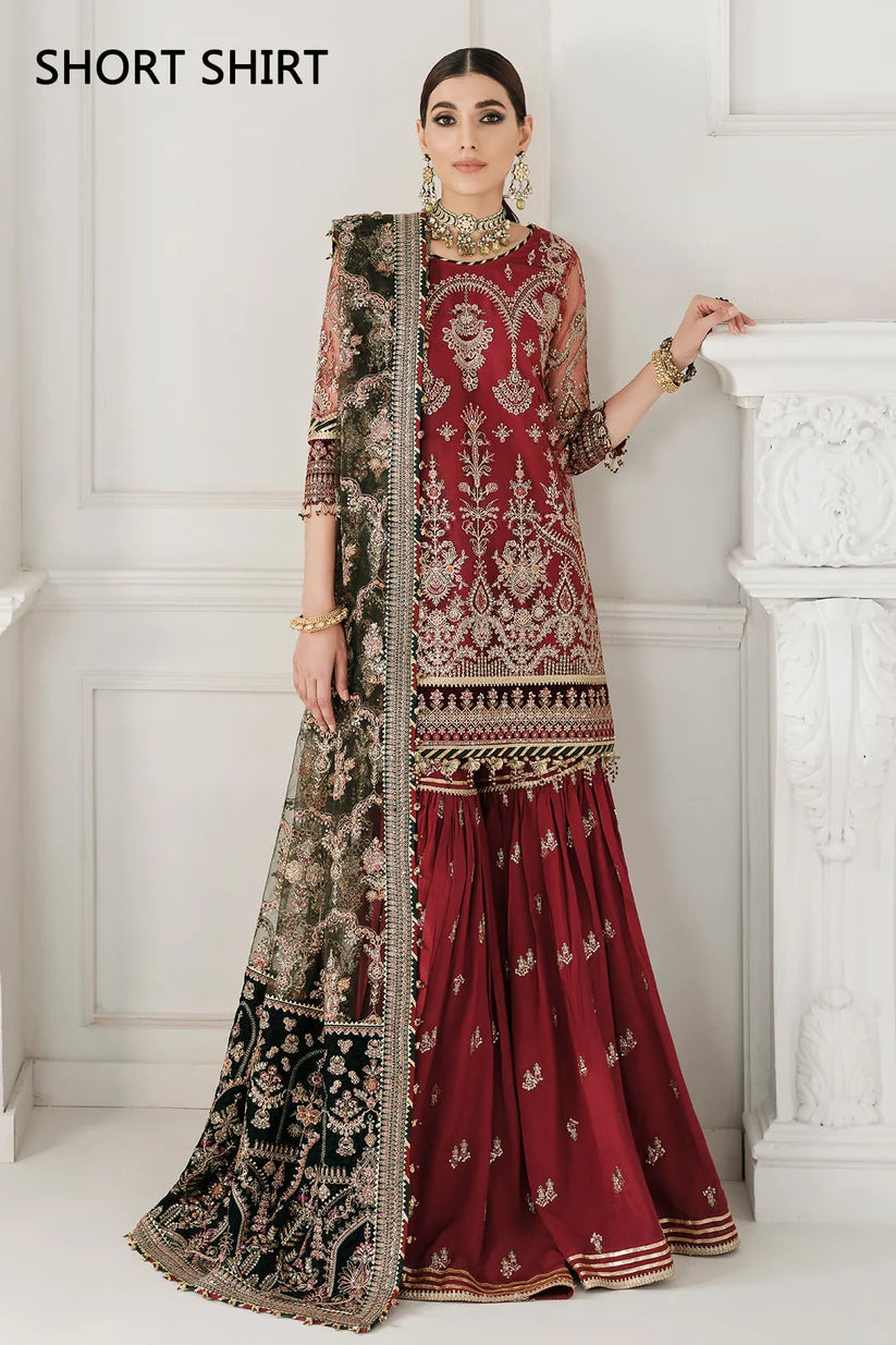 Baroque Maroon Formal Collection Net Replica