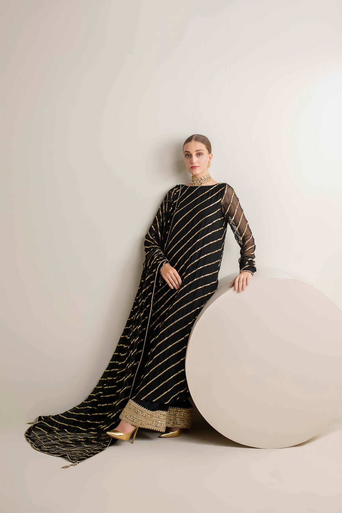 RAS Black Formal Collection Chiffon Replica