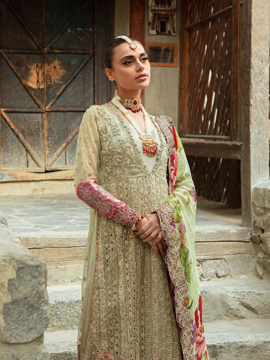 Maryam Hussain Green Formal Collection Organza Replica