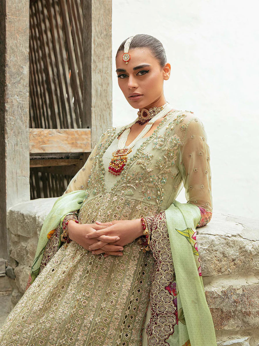 Maryam Hussain Green Formal Collection Organza Replica