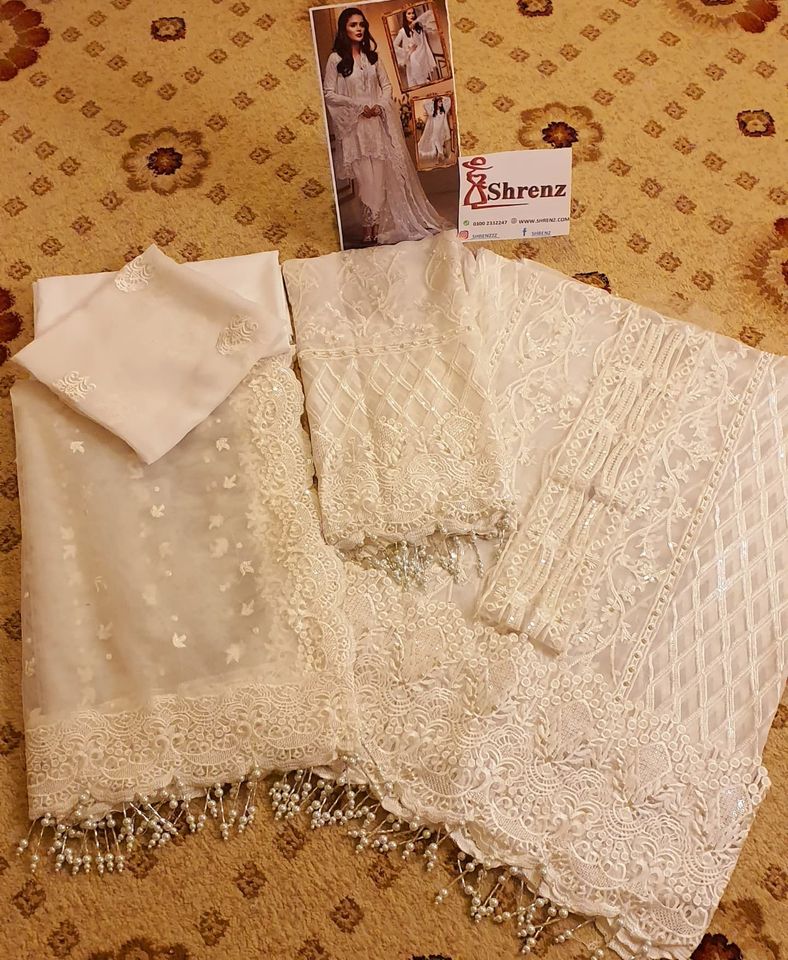 Anaya White Exclusive Chiffon Replica