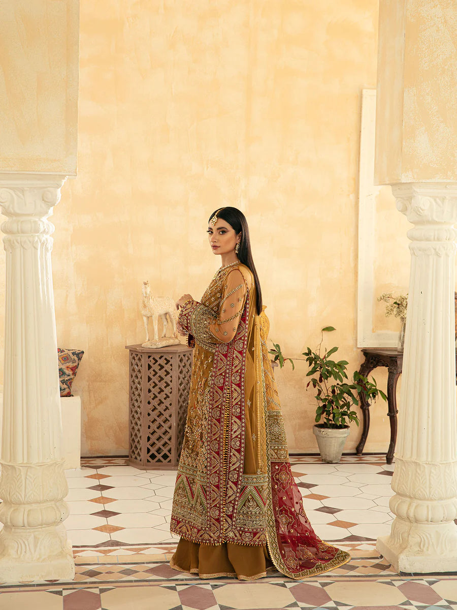 Maryam Hussain Brown Formal Collection Net Replica