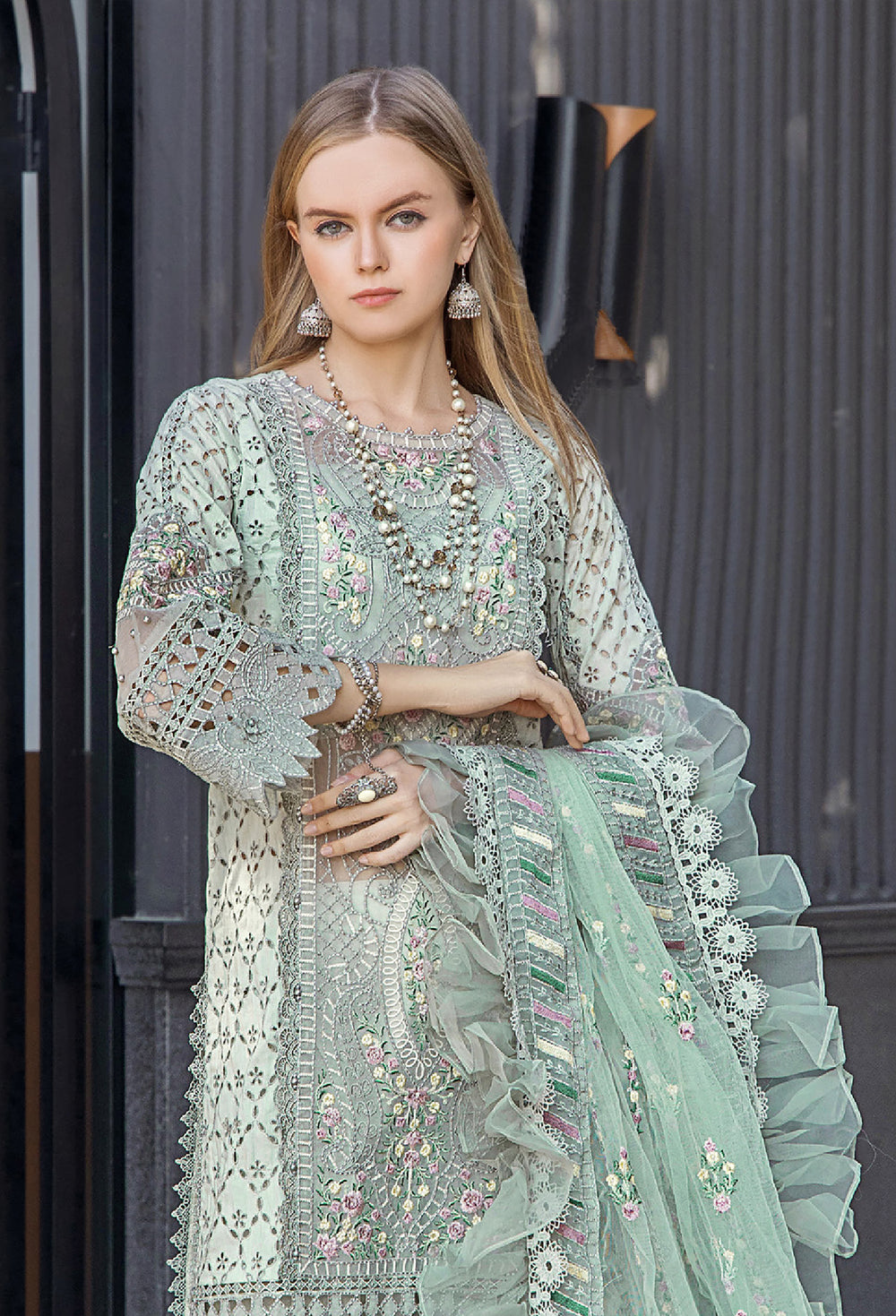 Adan Libas Pistachio Luxury Lawn Collection Replica