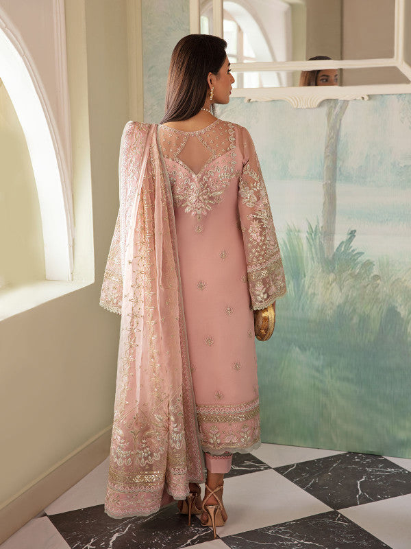 Gulaal Peach Formal Collection Organza Replica