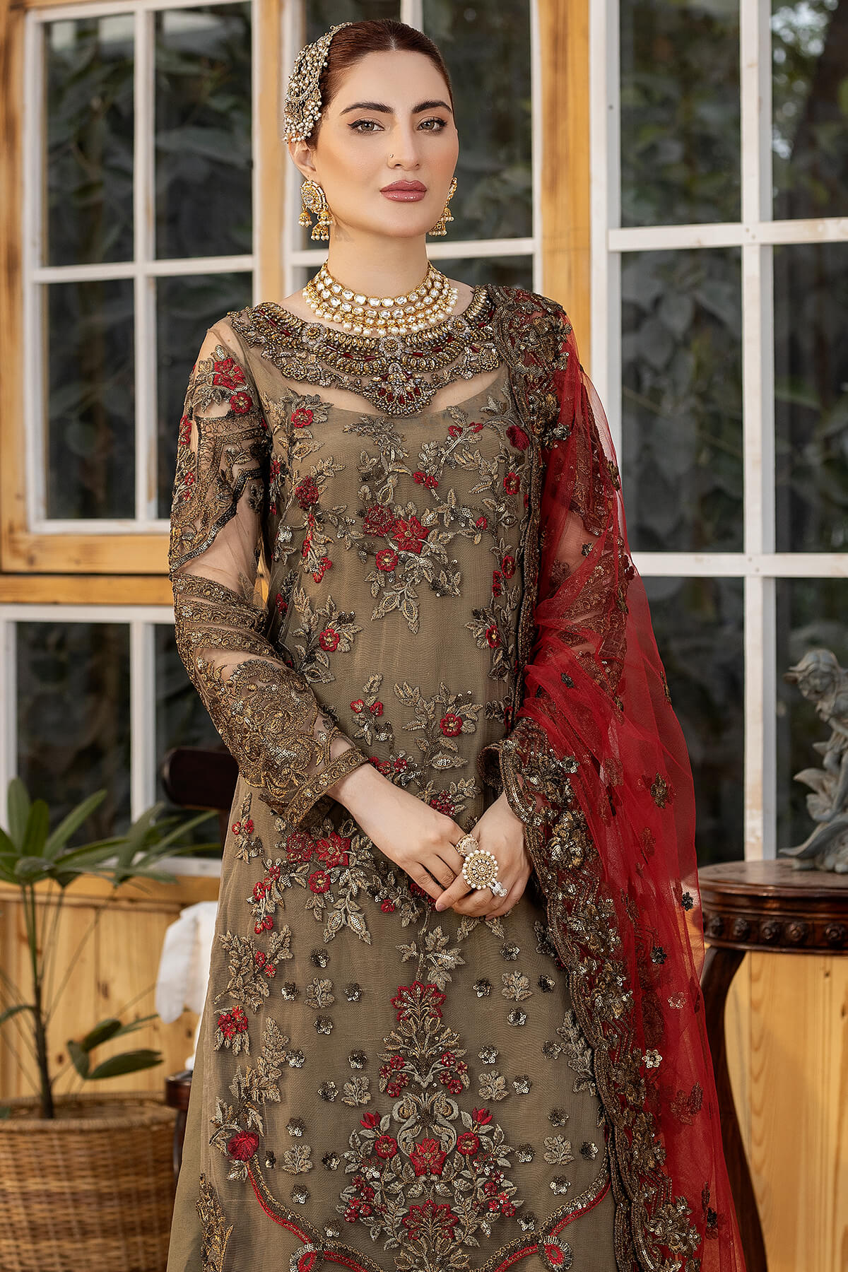 Imrozia Brown Formal Collection Net Replica