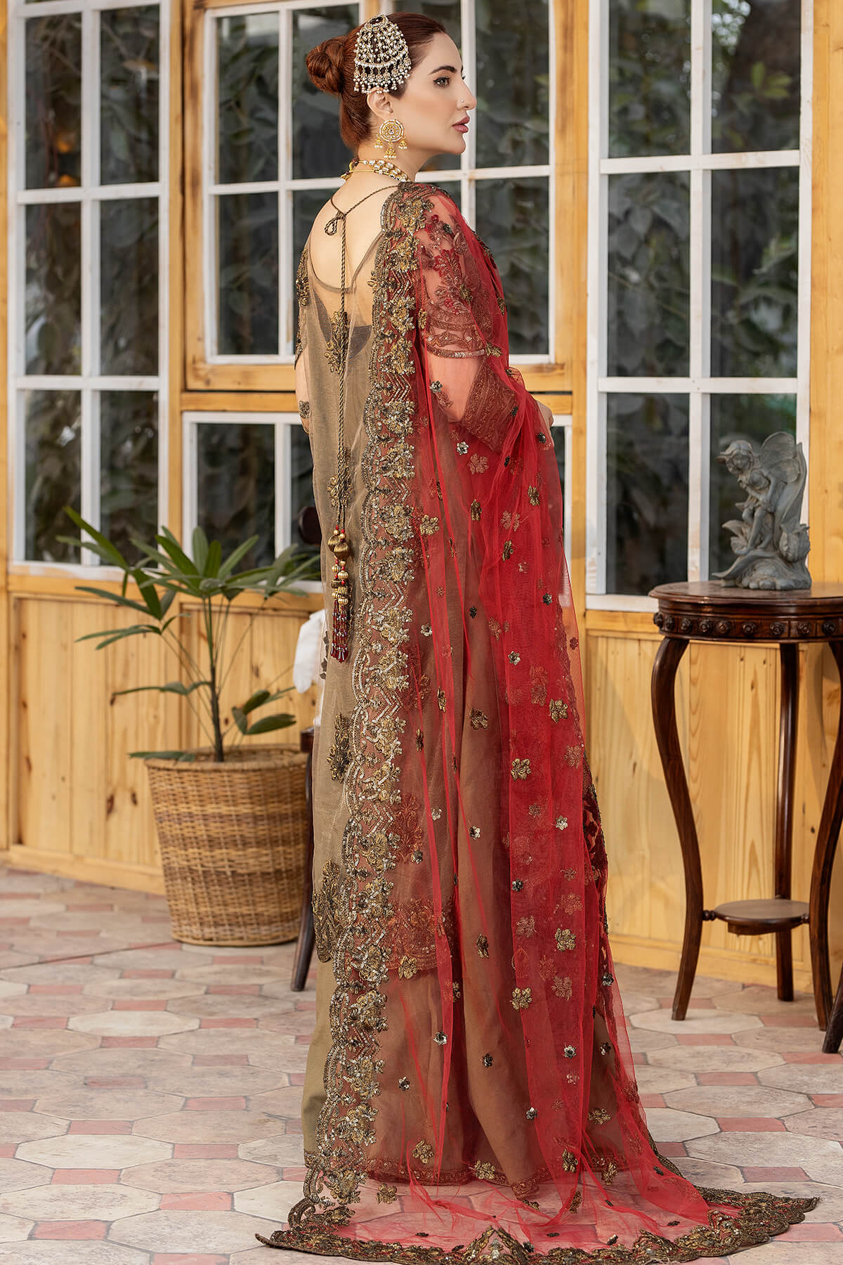 Imrozia Brown Formal Collection Net Replica