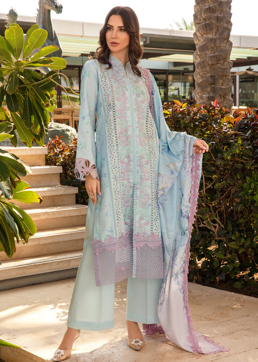 Rang Rasiya Blue Luxury Lawn Collection Replica