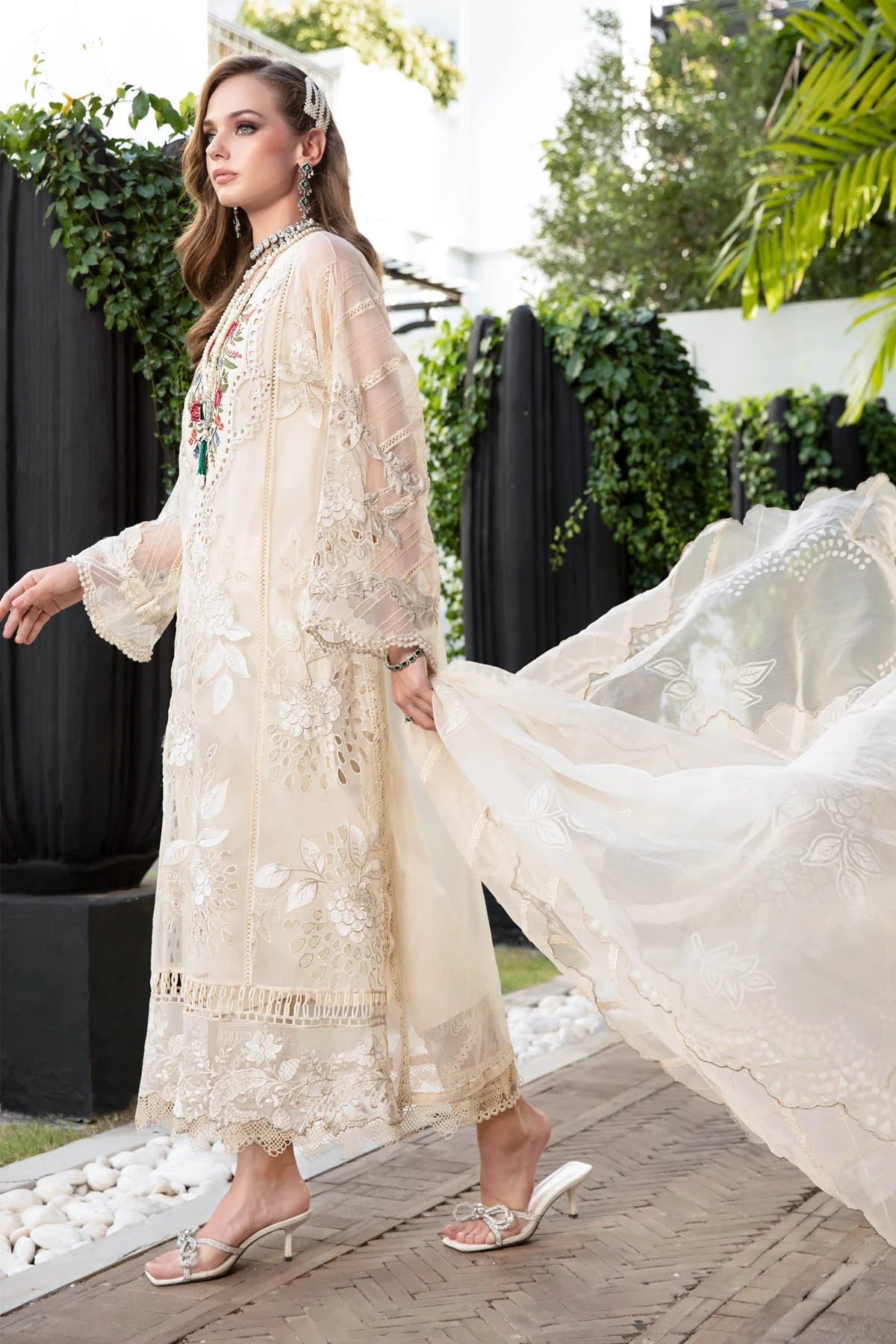 Maria B Skin Luxury Lawn Organza Collection Replica