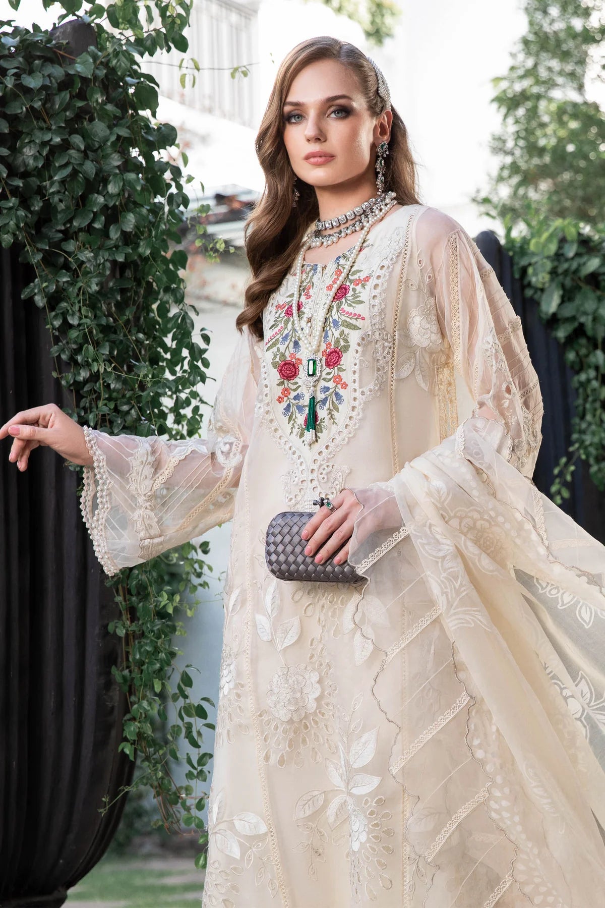 Maria B Skin Luxury Lawn Organza Collection Replica