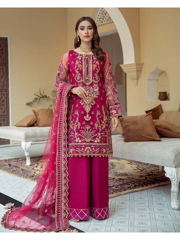 Gulaal Shocking Pink Formal Collection Net Replica