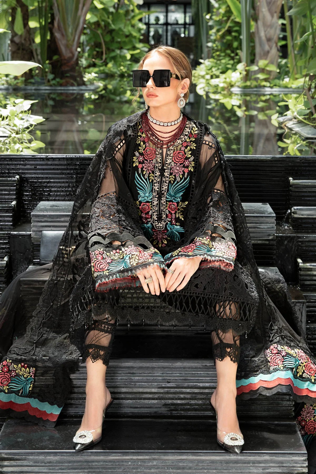 Maria B Black Organza Luxury Lawn Collection Replica