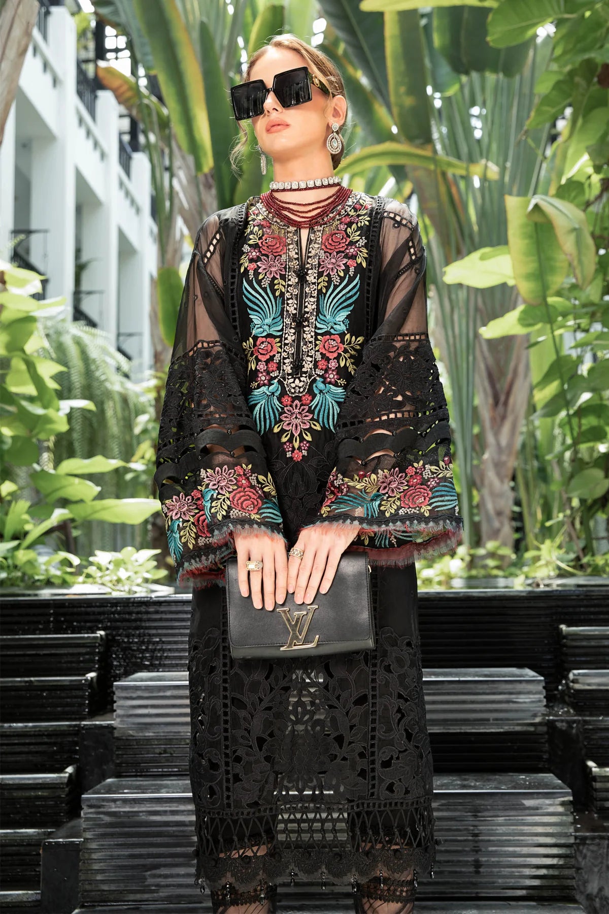 Maria B Black Organza Luxury Lawn Collection Replica