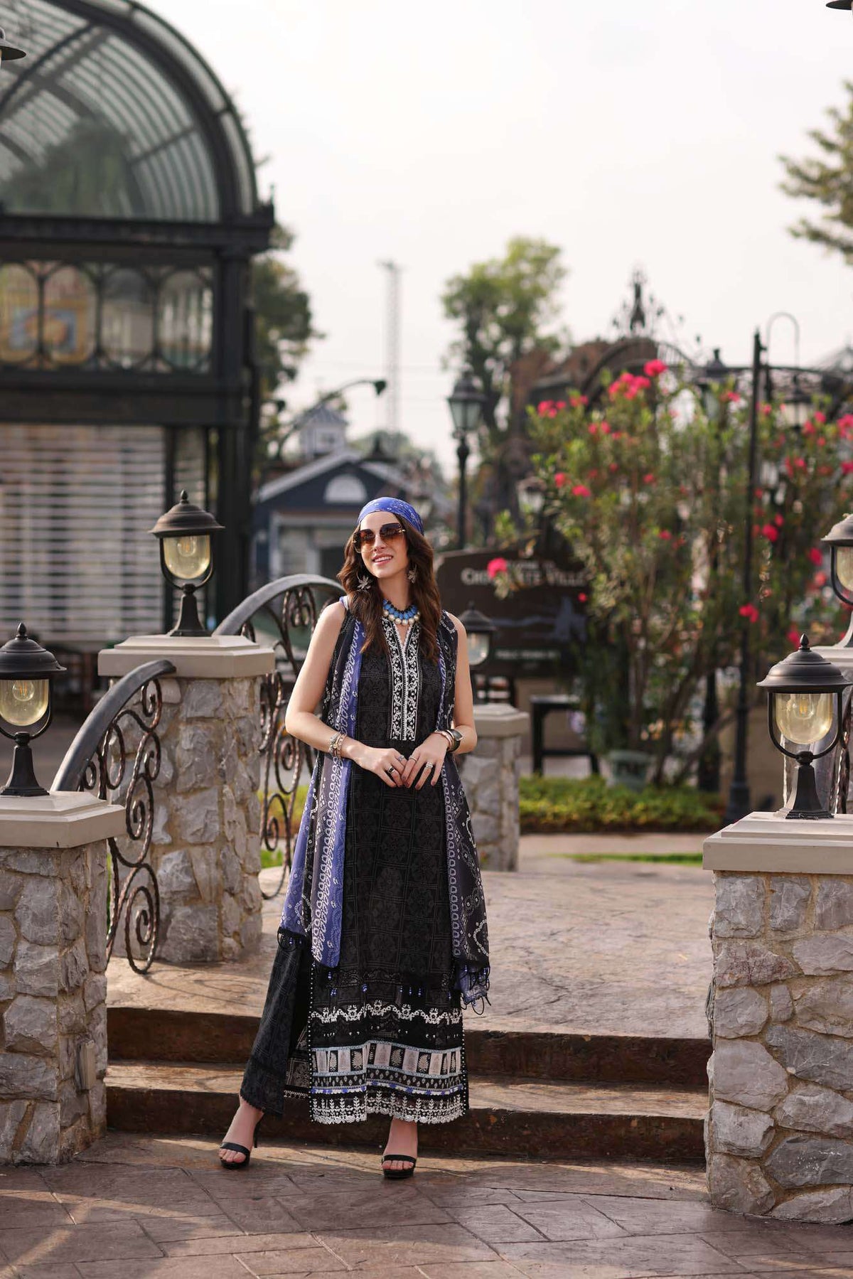 Noor By Saadia Asad Black Lawn Collection Replica