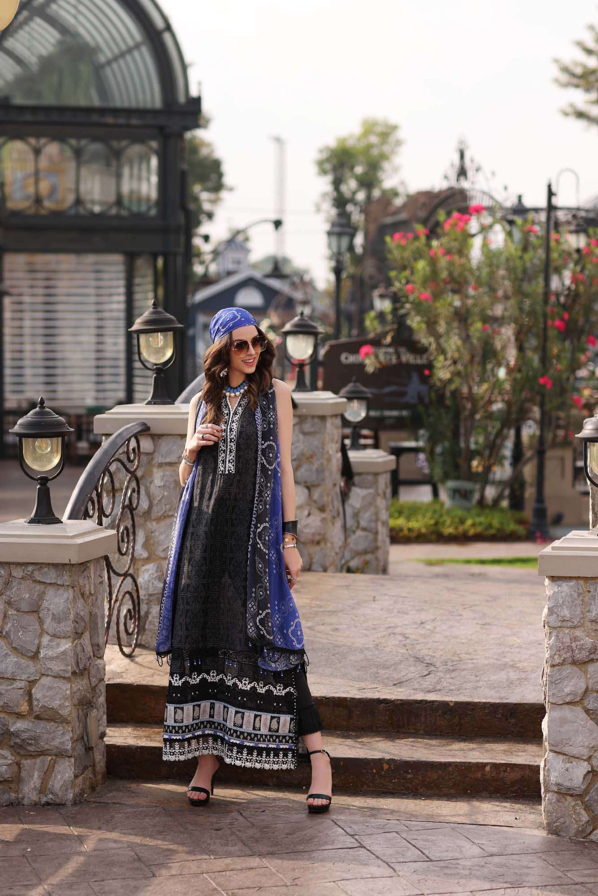 Noor By Saadia Asad Black Lawn Collection Replica