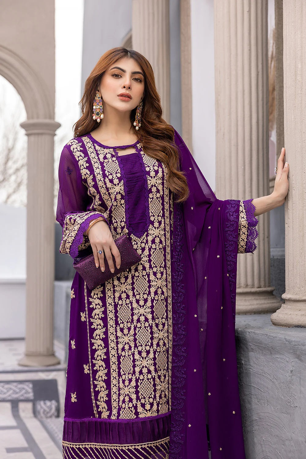 Azure Purple Formal Collection Chiffon Replica