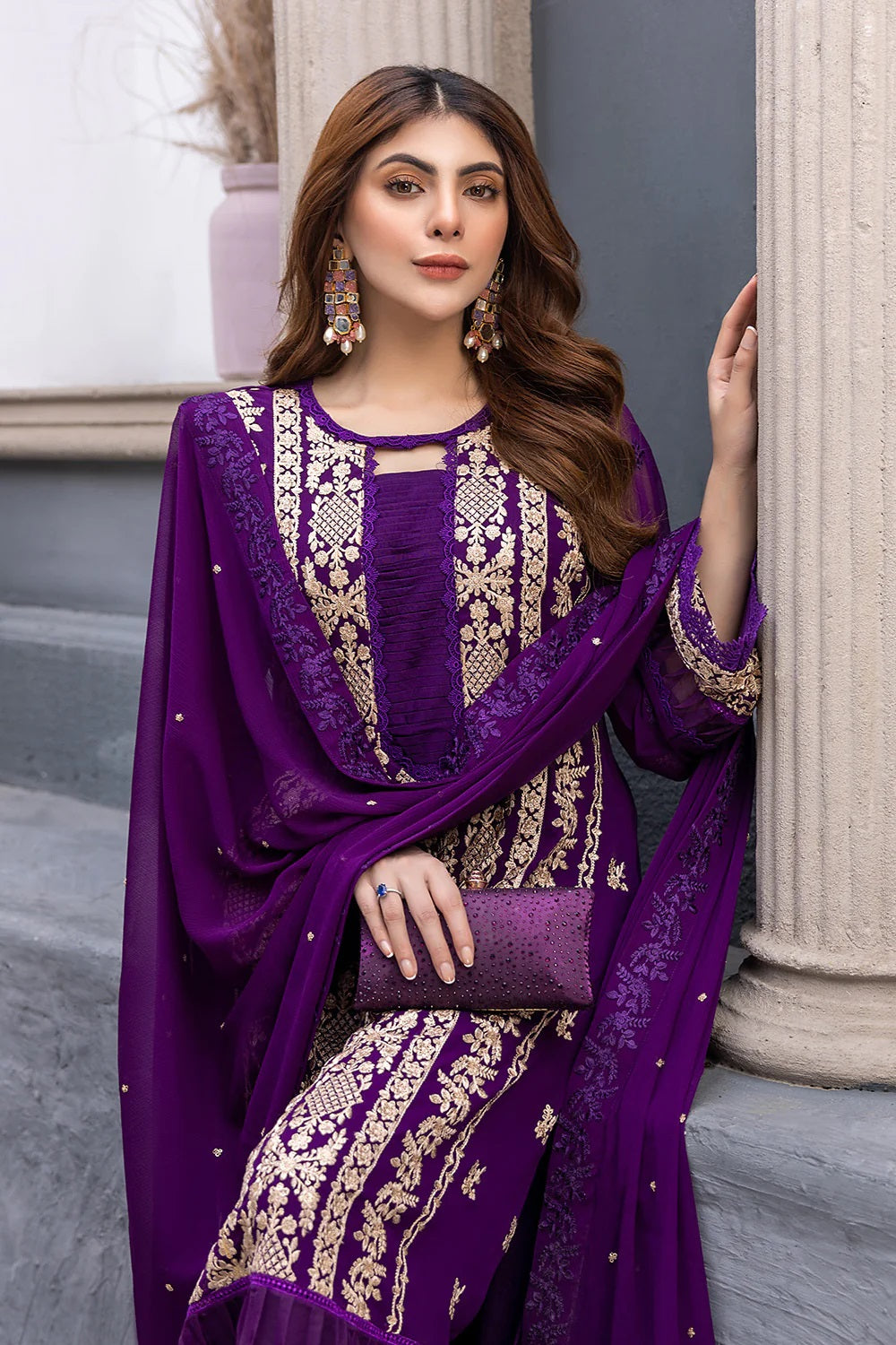 Azure Purple Formal Collection Chiffon Replica