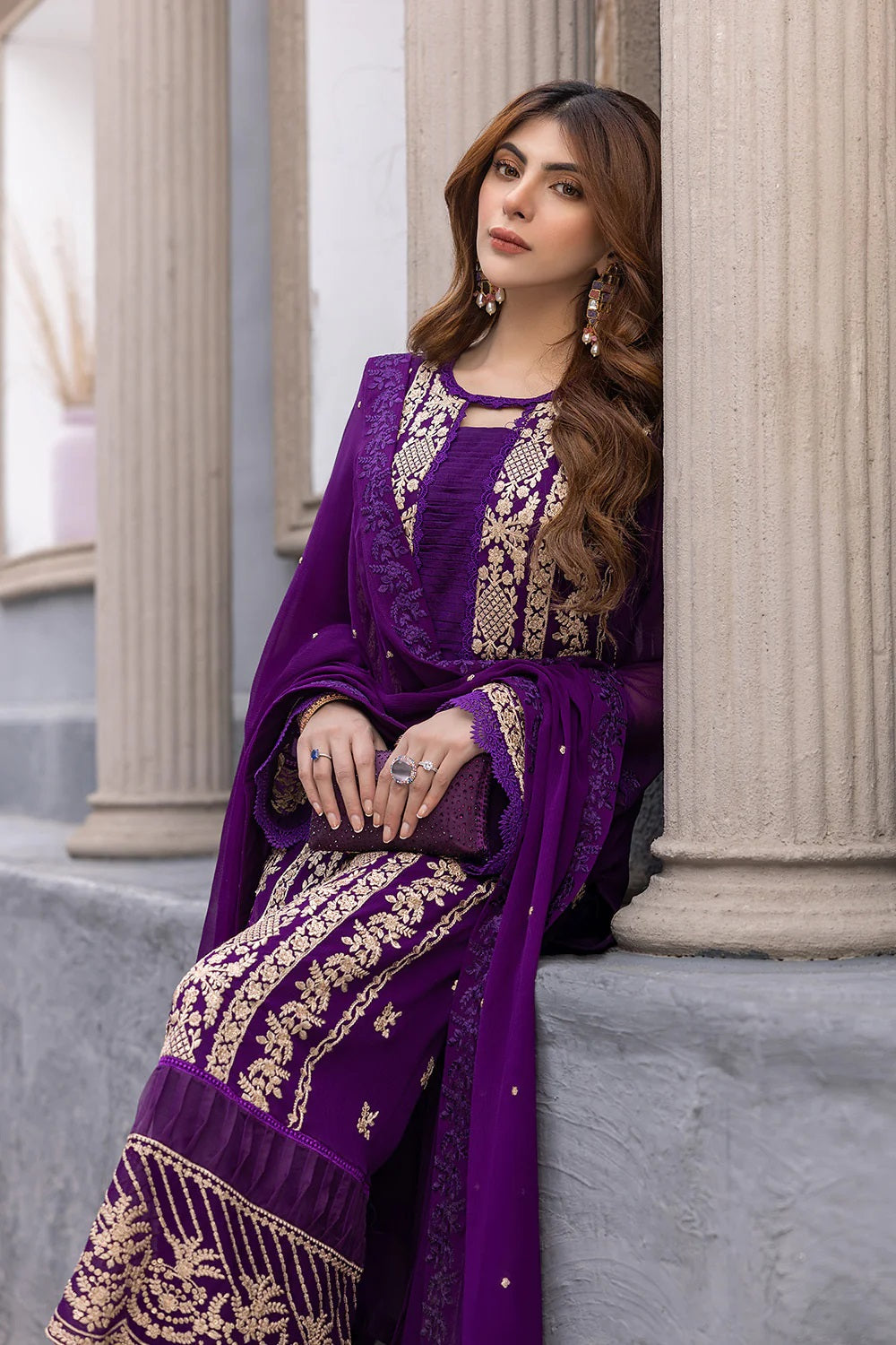 Azure Purple Formal Collection Chiffon Replica