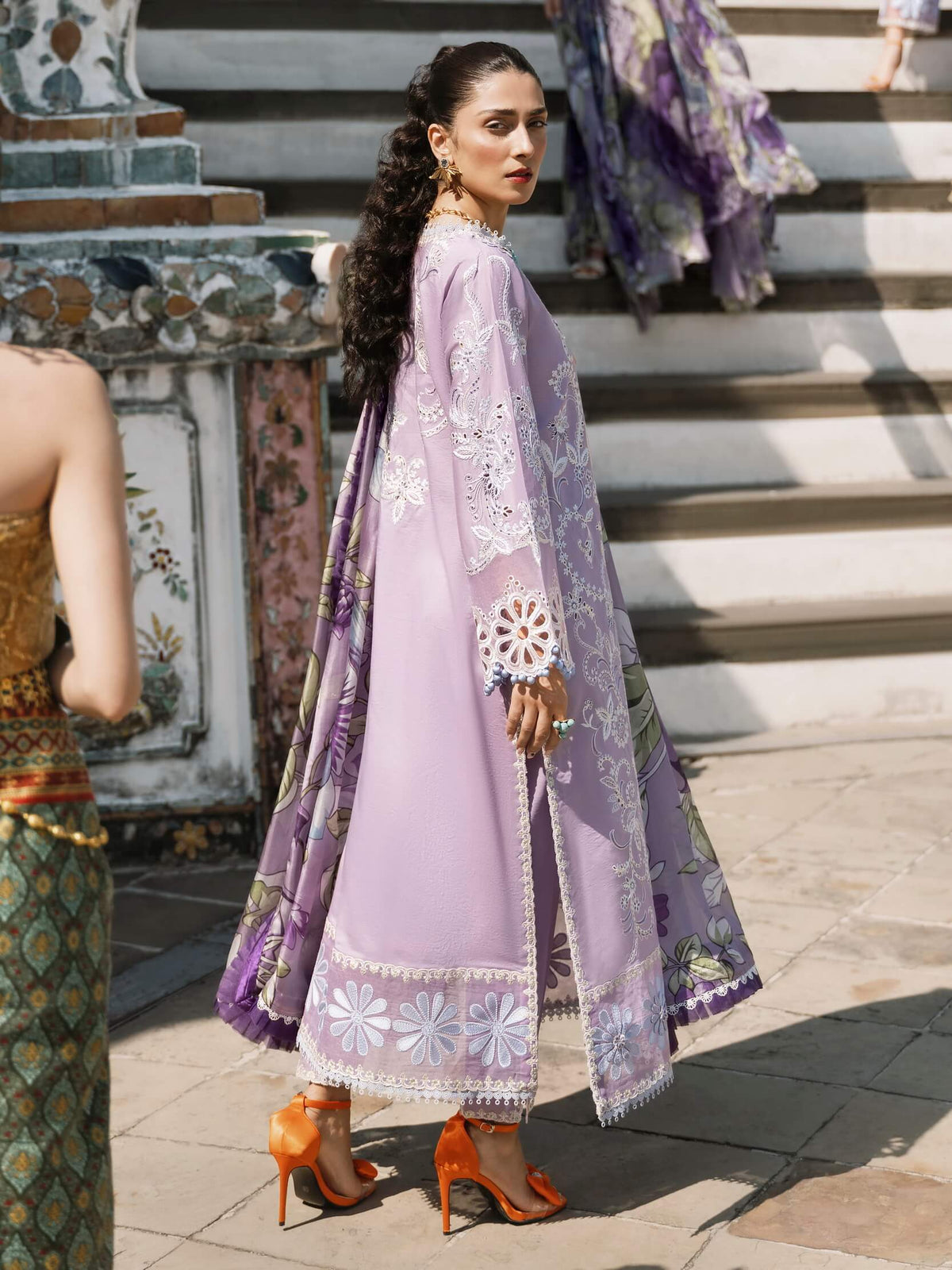 Mushq Purple Luxury Lawn Collection Replica