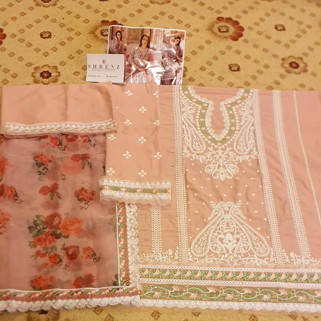 Sobia Nazir Pink Luxury Lawn Collection Replica