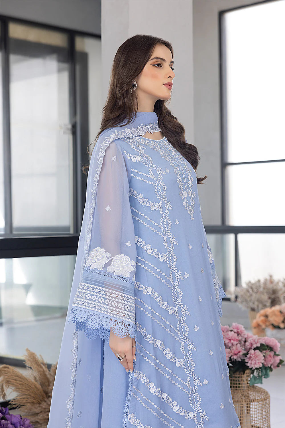 Azure Blue Formal Collection Organza Replica