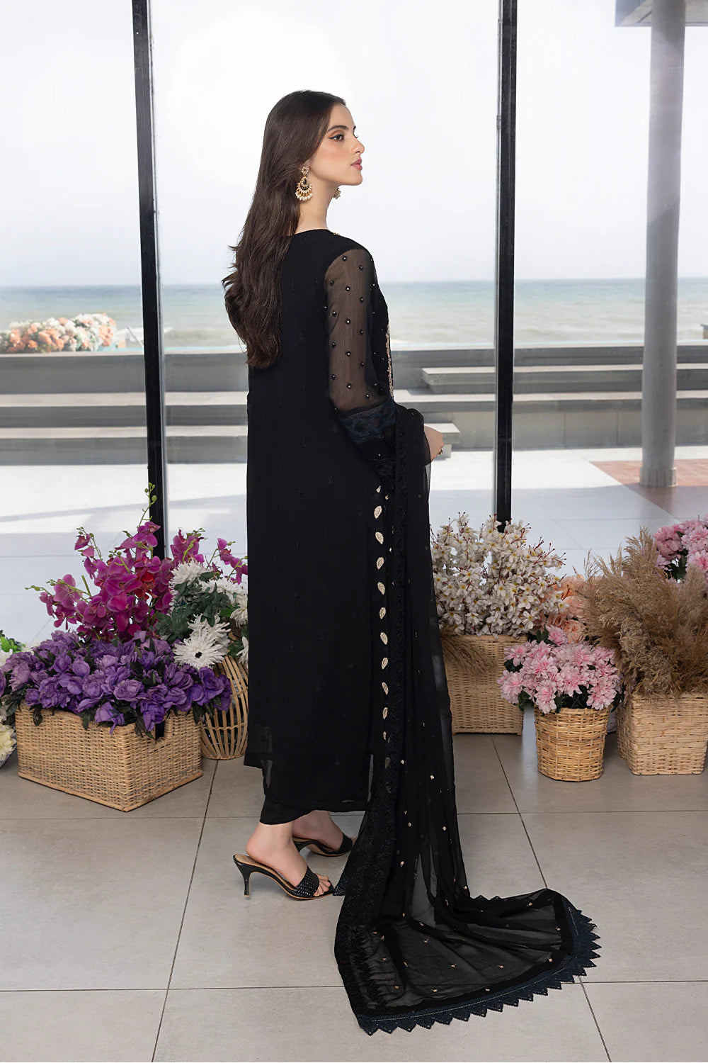 Azure Black Formal Collection Chiffon Replica