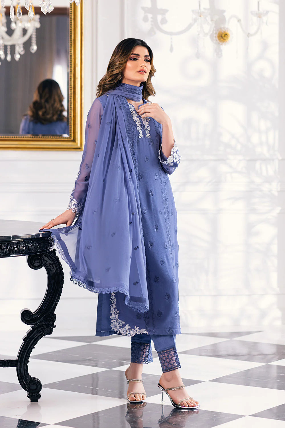 Azure Blue Formal Collection Chiffon Replica