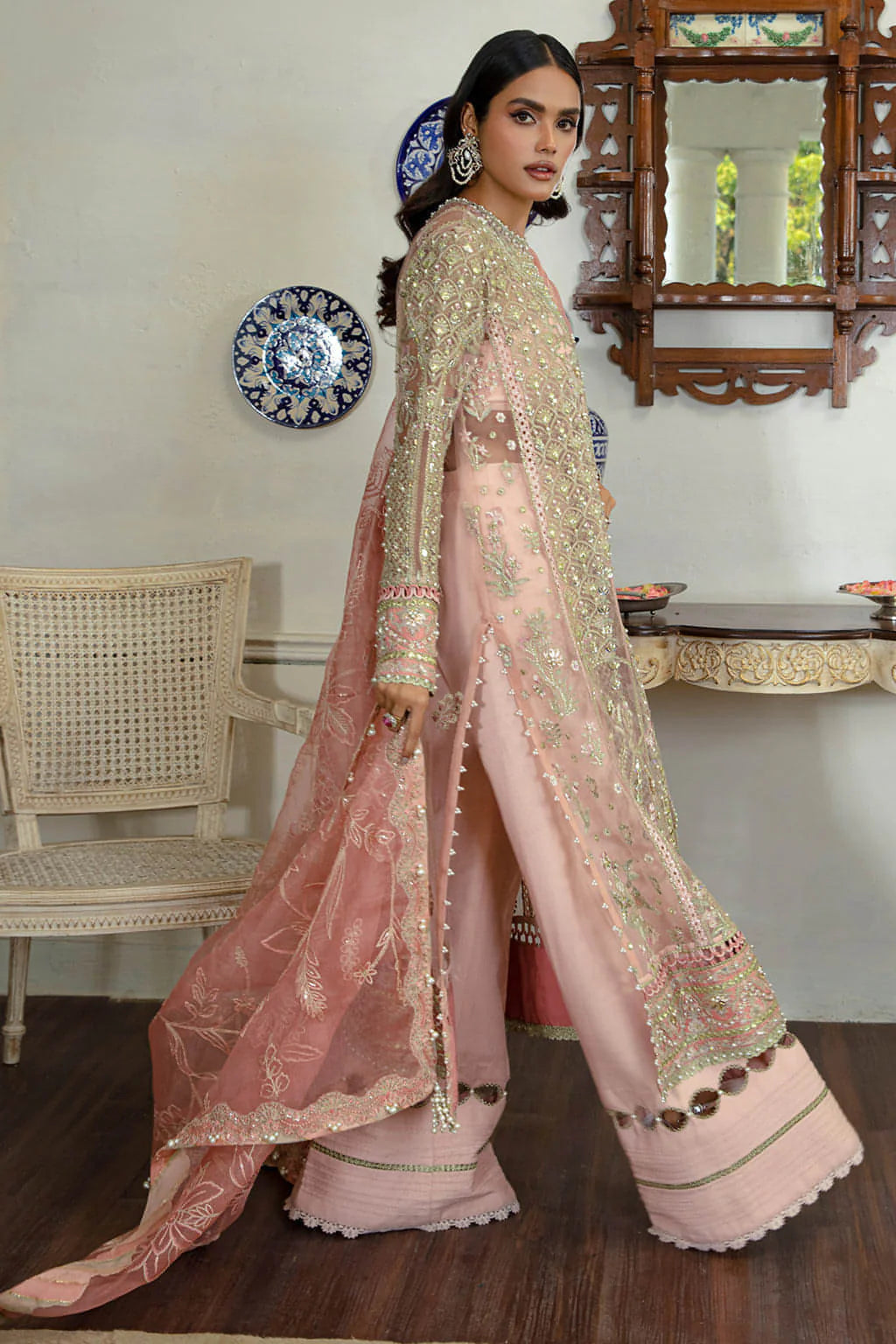 Soraya Peach Formal Collection Organza Replica