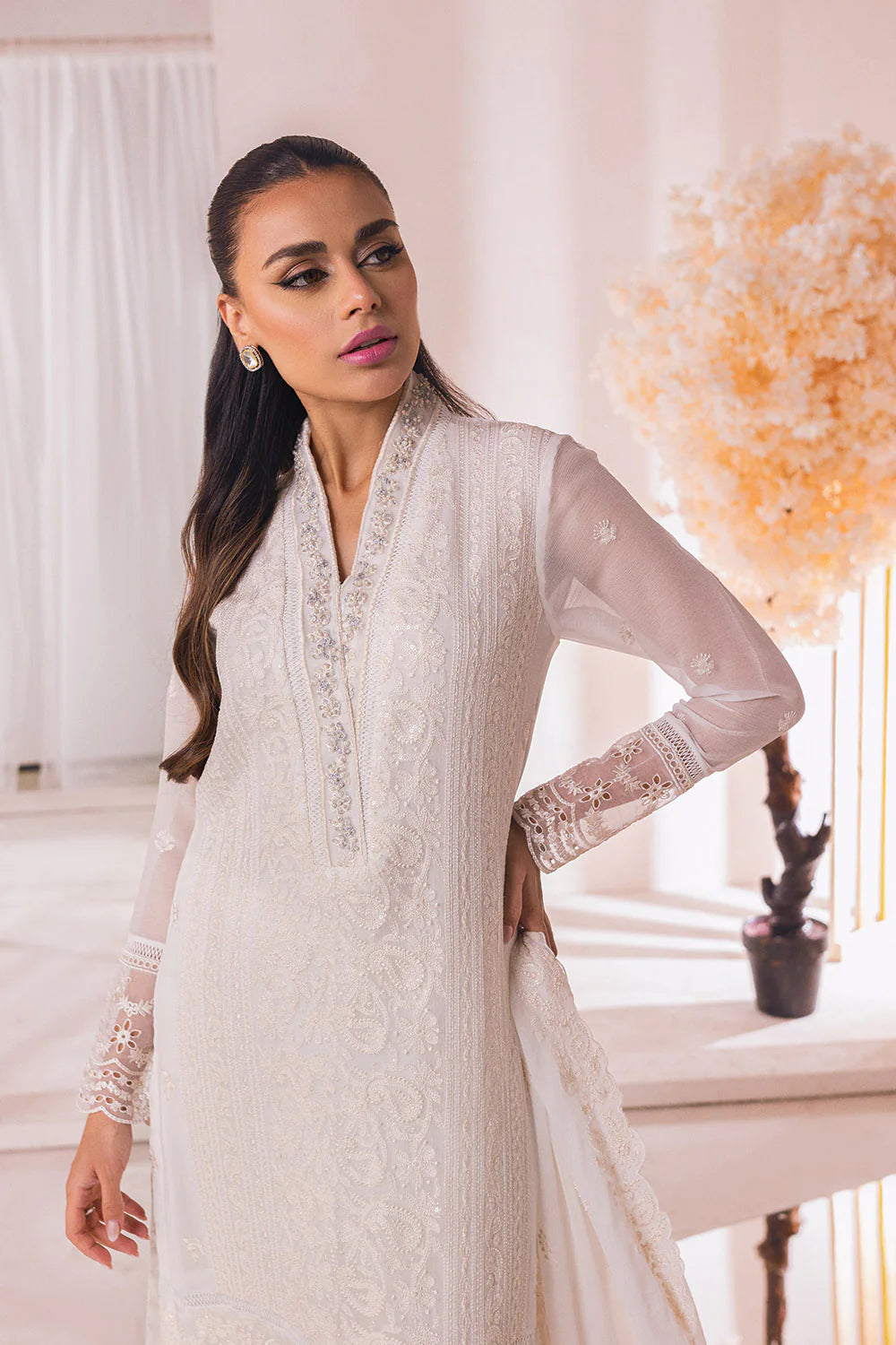 Azure White Formal Collection Chiffon Replica