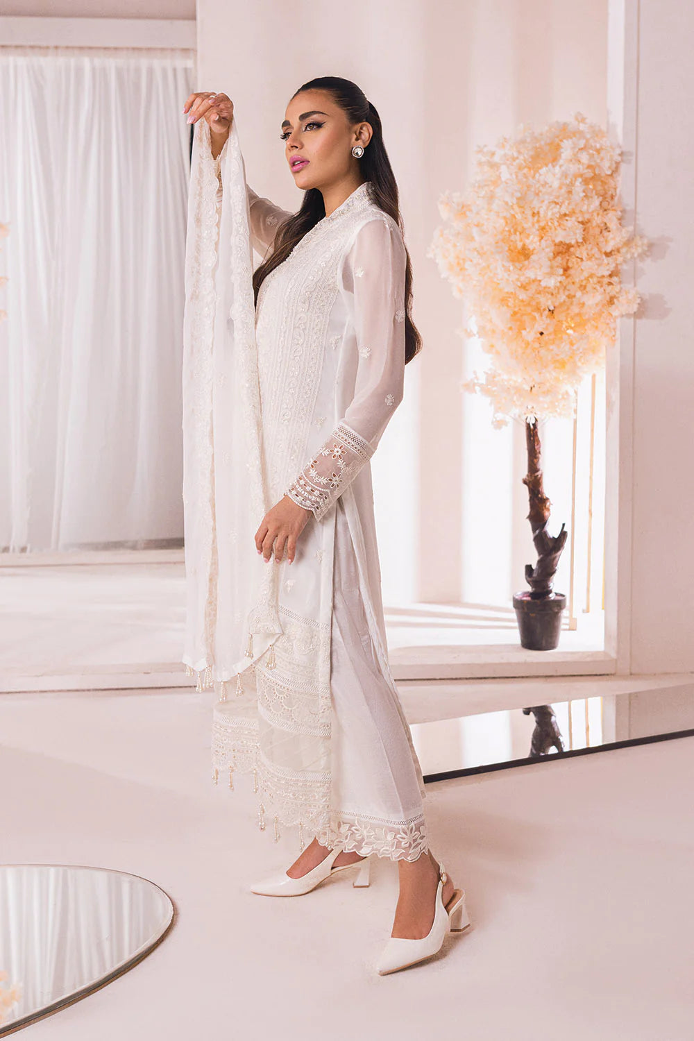 Azure White Formal Collection Chiffon Replica