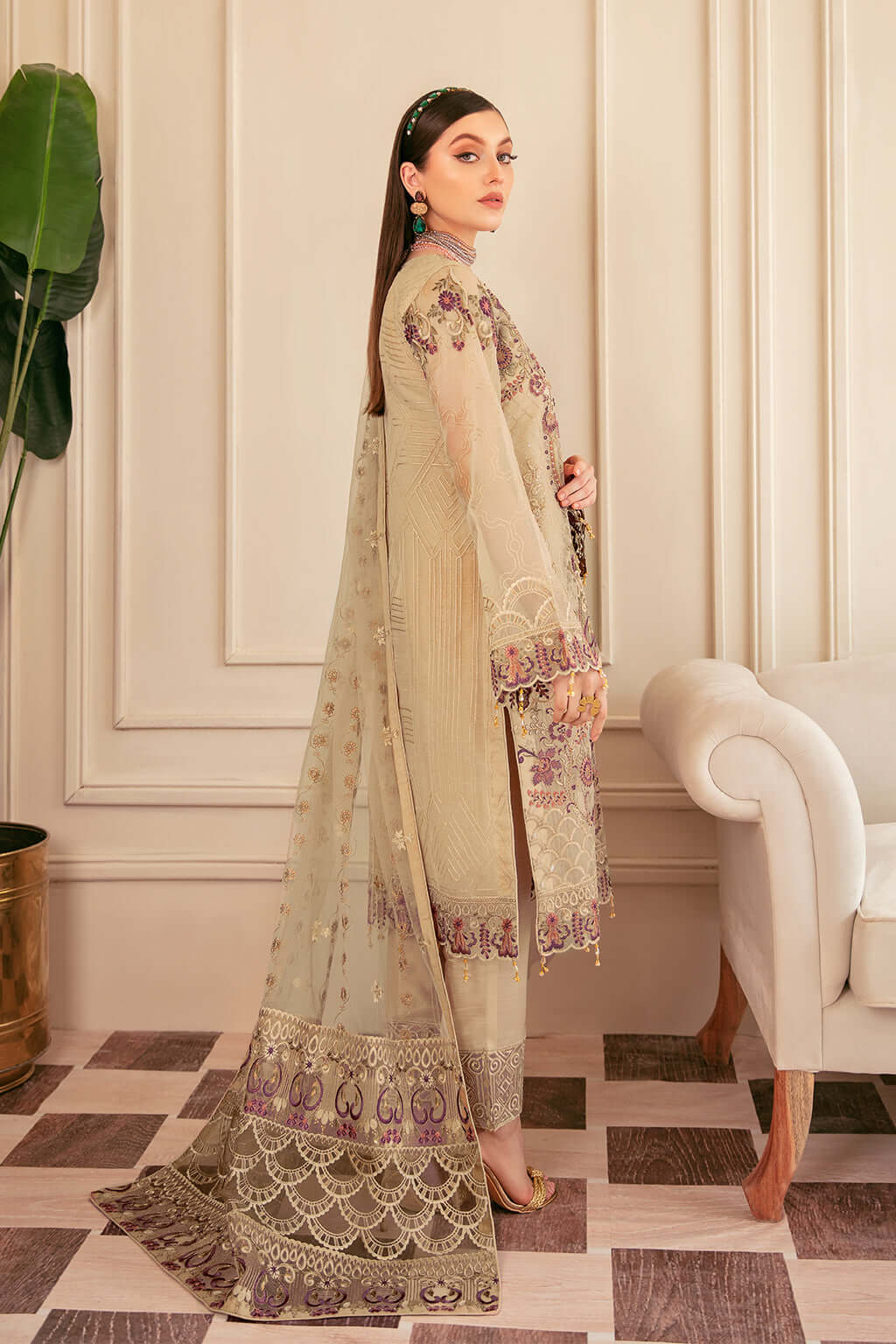 Ramsha Skin Formal Collection Organza Replica