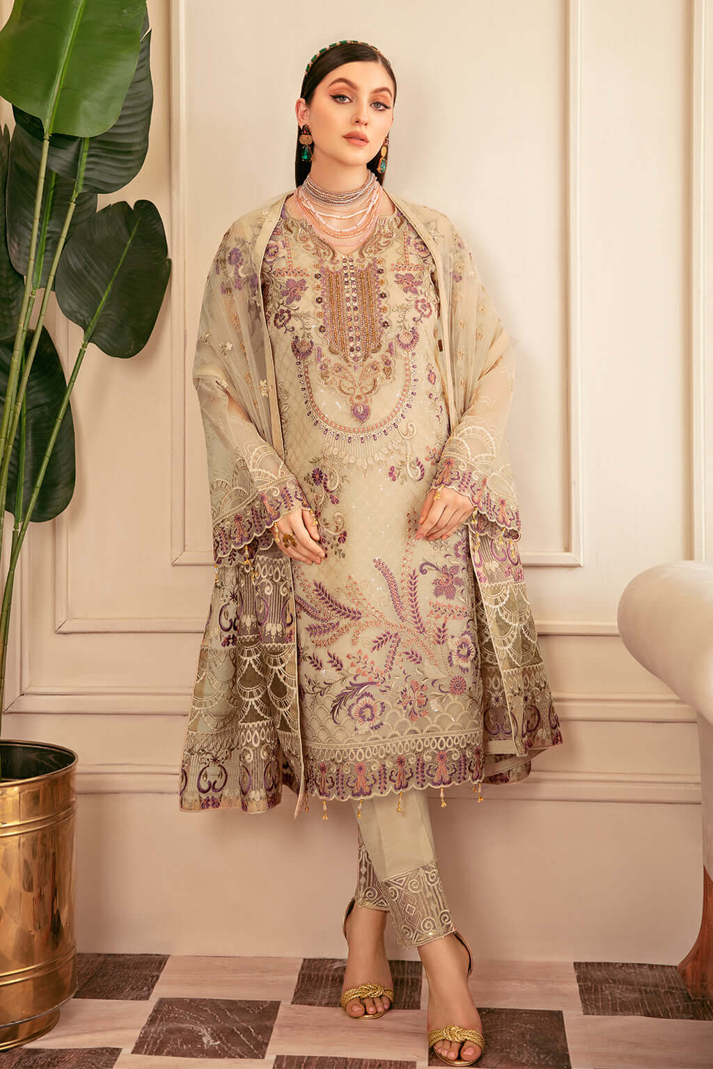 Ramsha Skin Formal Collection Organza Replica