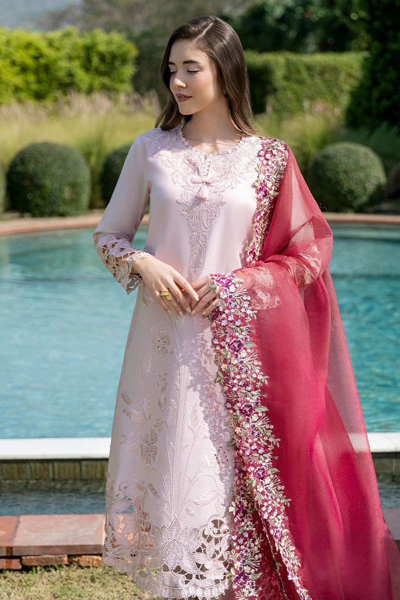 Mushq Pink Luxury Lawn Collection Replica