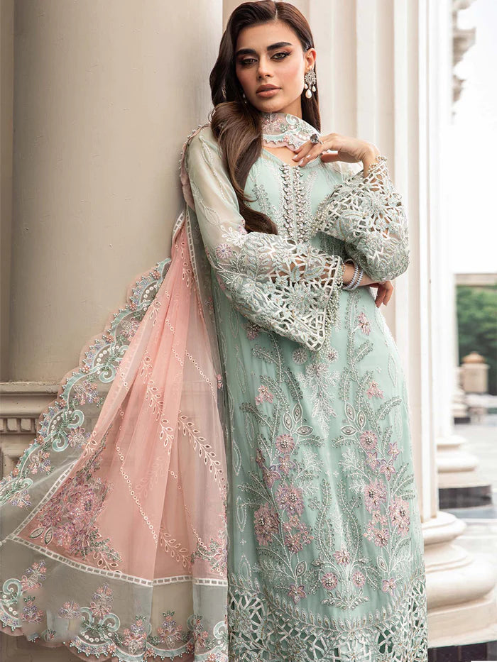 Maria B Seagreen Exclusive Formal Collection Chiffon Replica