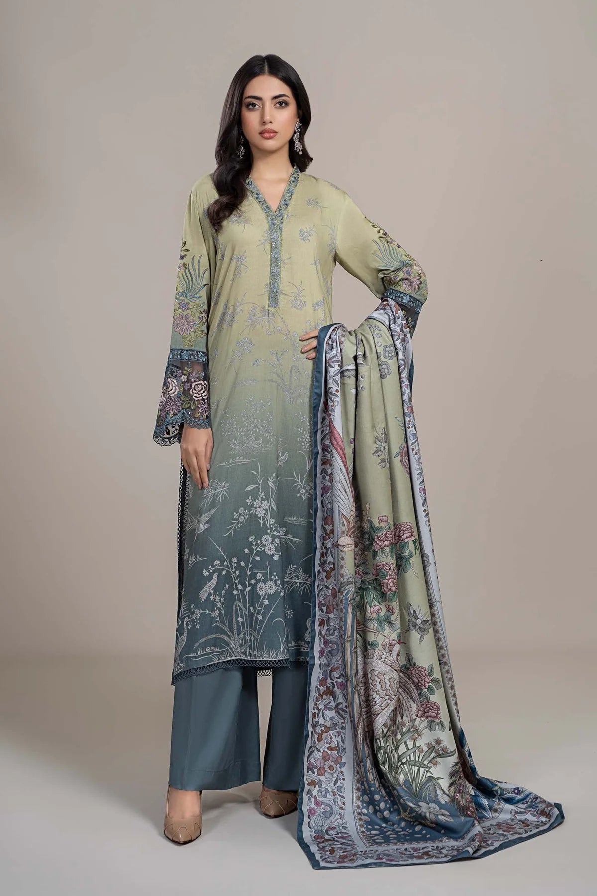 Maria B Green Digital Printed Lawn Collection Replica