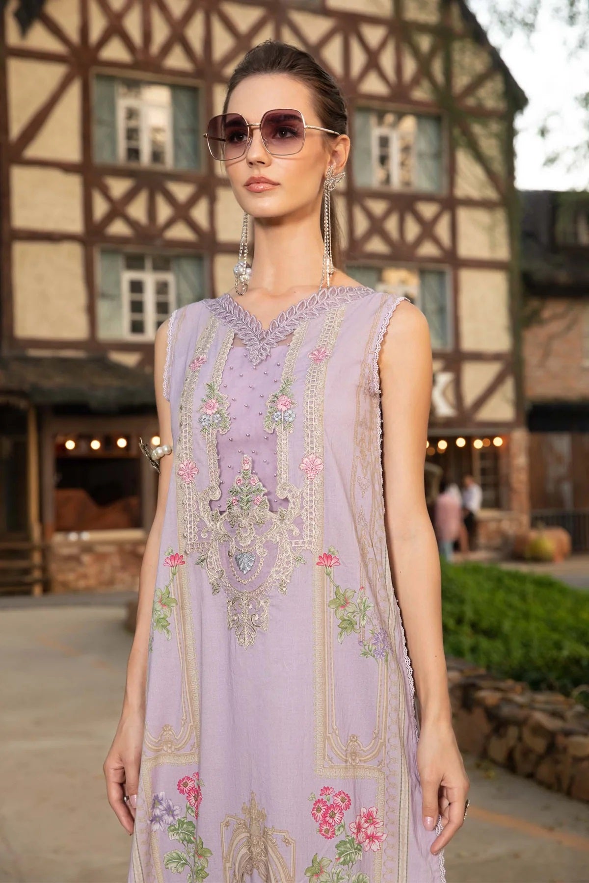 Maria B Purple Embroidered Luxury Lawn Collection Replica