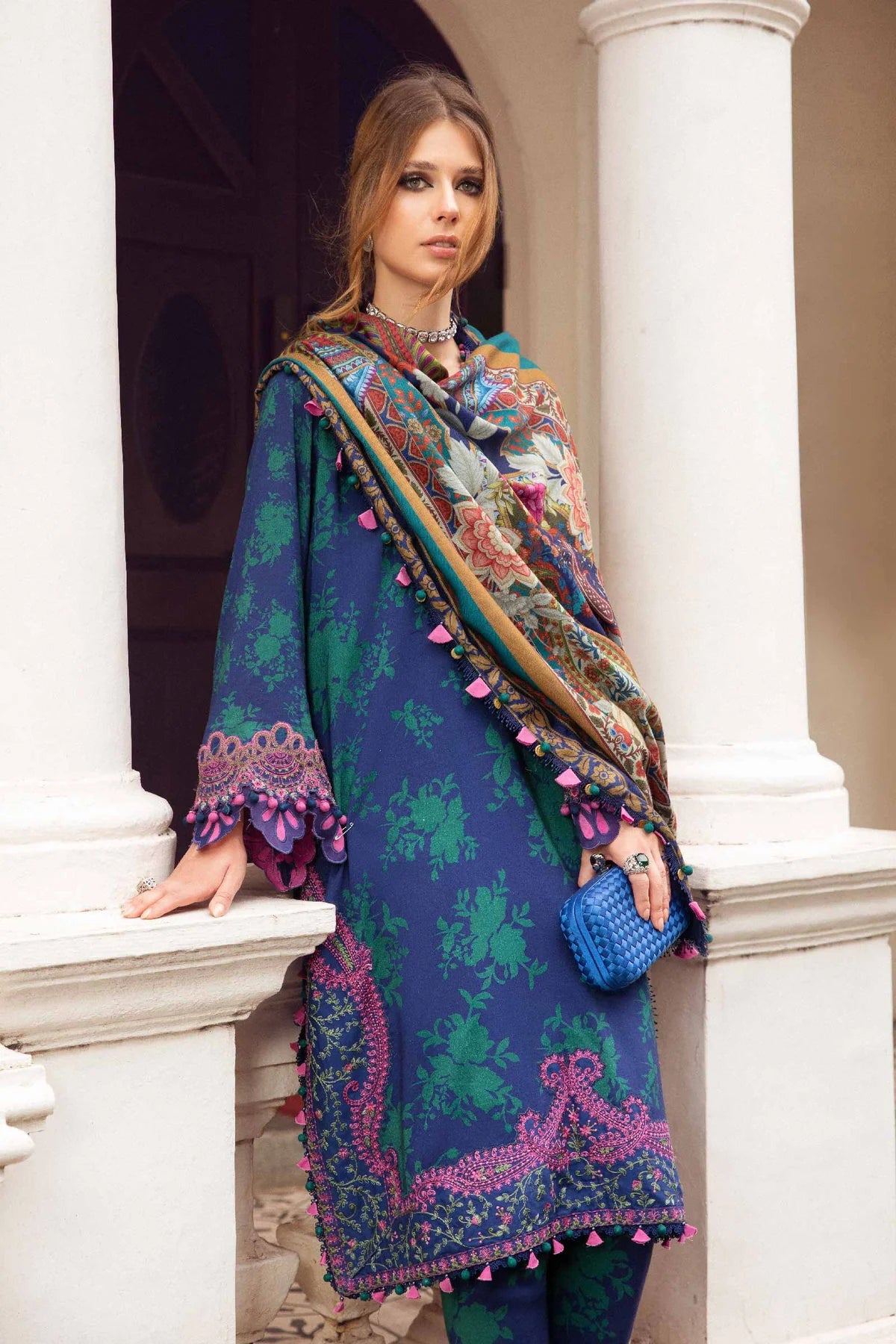 Maria B Blue Digital Printed Lawn Collection Replica