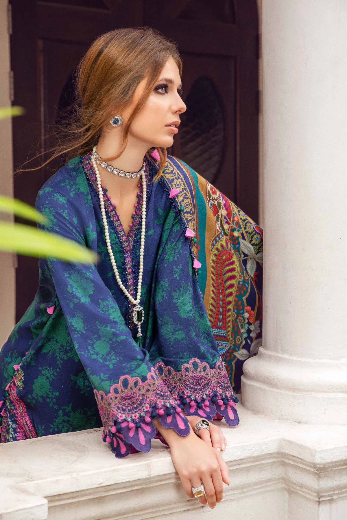 Maria B Blue Digital Printed Lawn Collection Replica