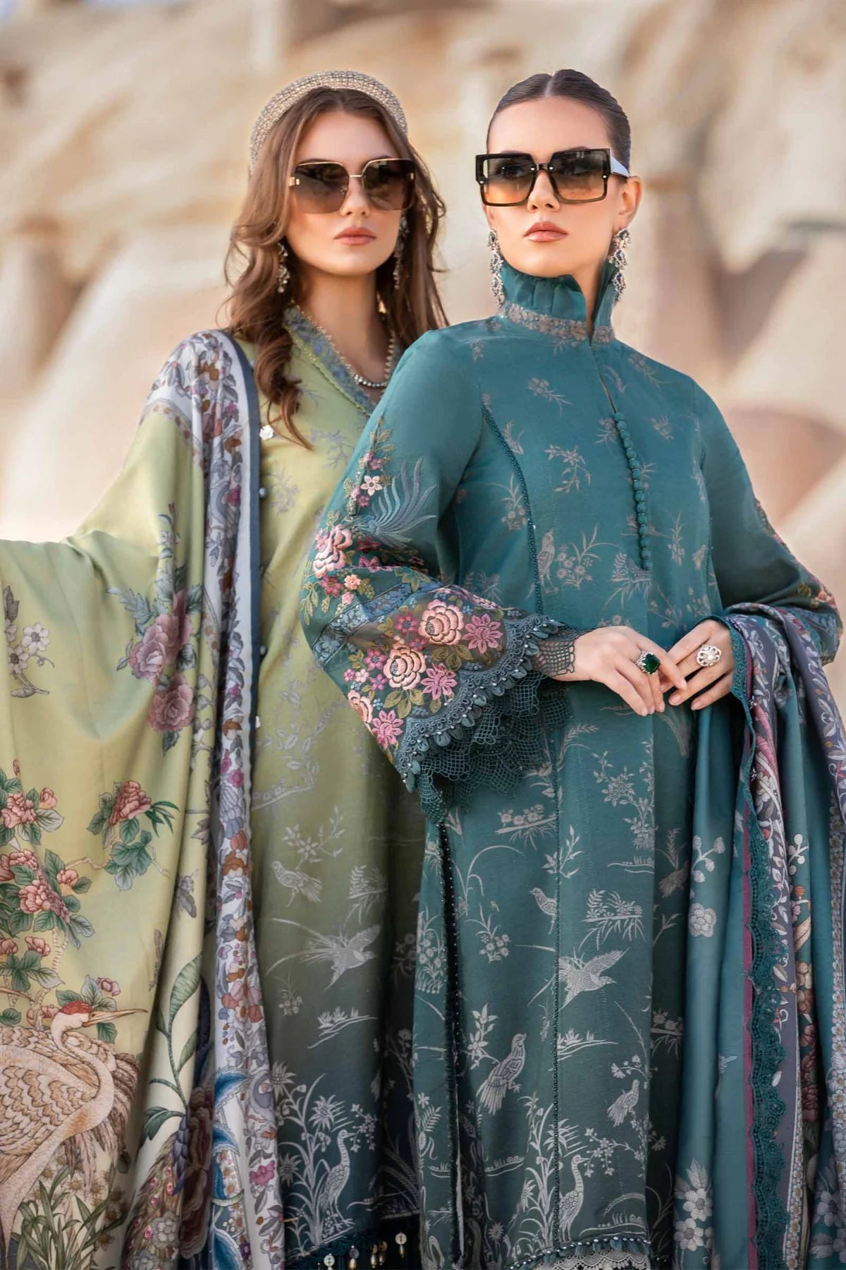 Maria B Seagreen Digital Printed Lawn Collection Replica