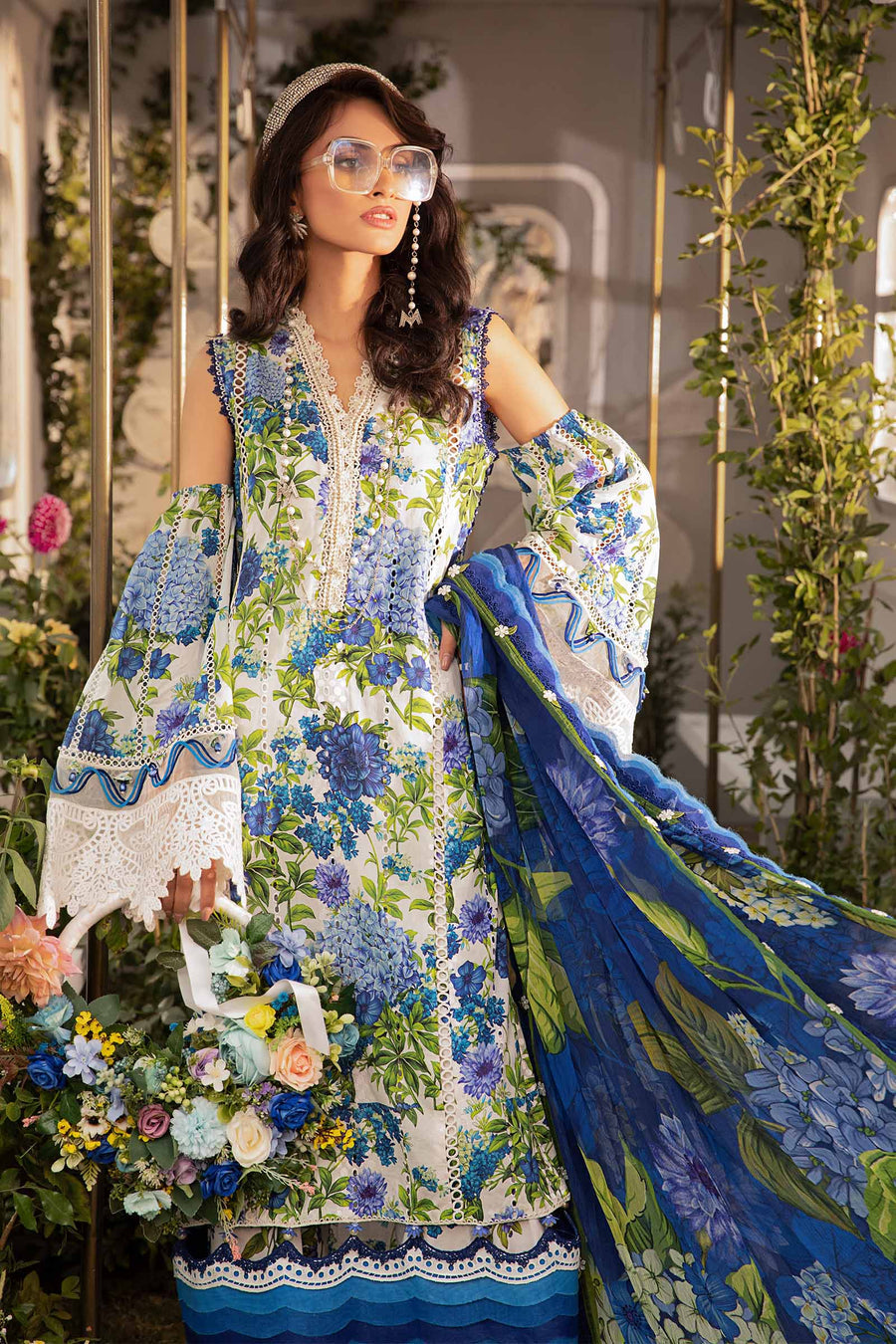 Maria B White Mprint Luxury Lawn Collection Replica