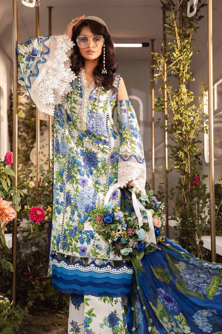 Maria B White Mprint Luxury Lawn Collection Replica