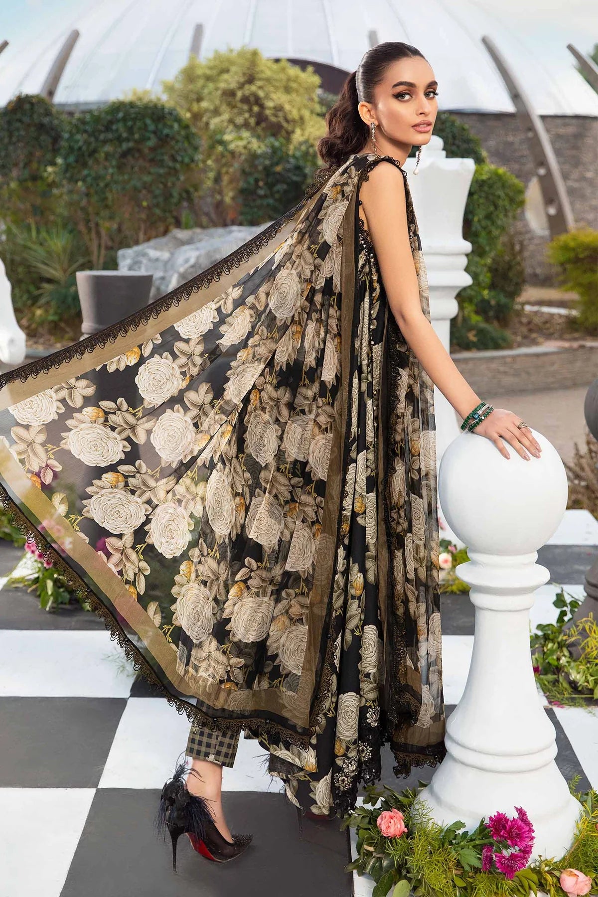 Maria B Black Digital Printed Lawn Collection Replica